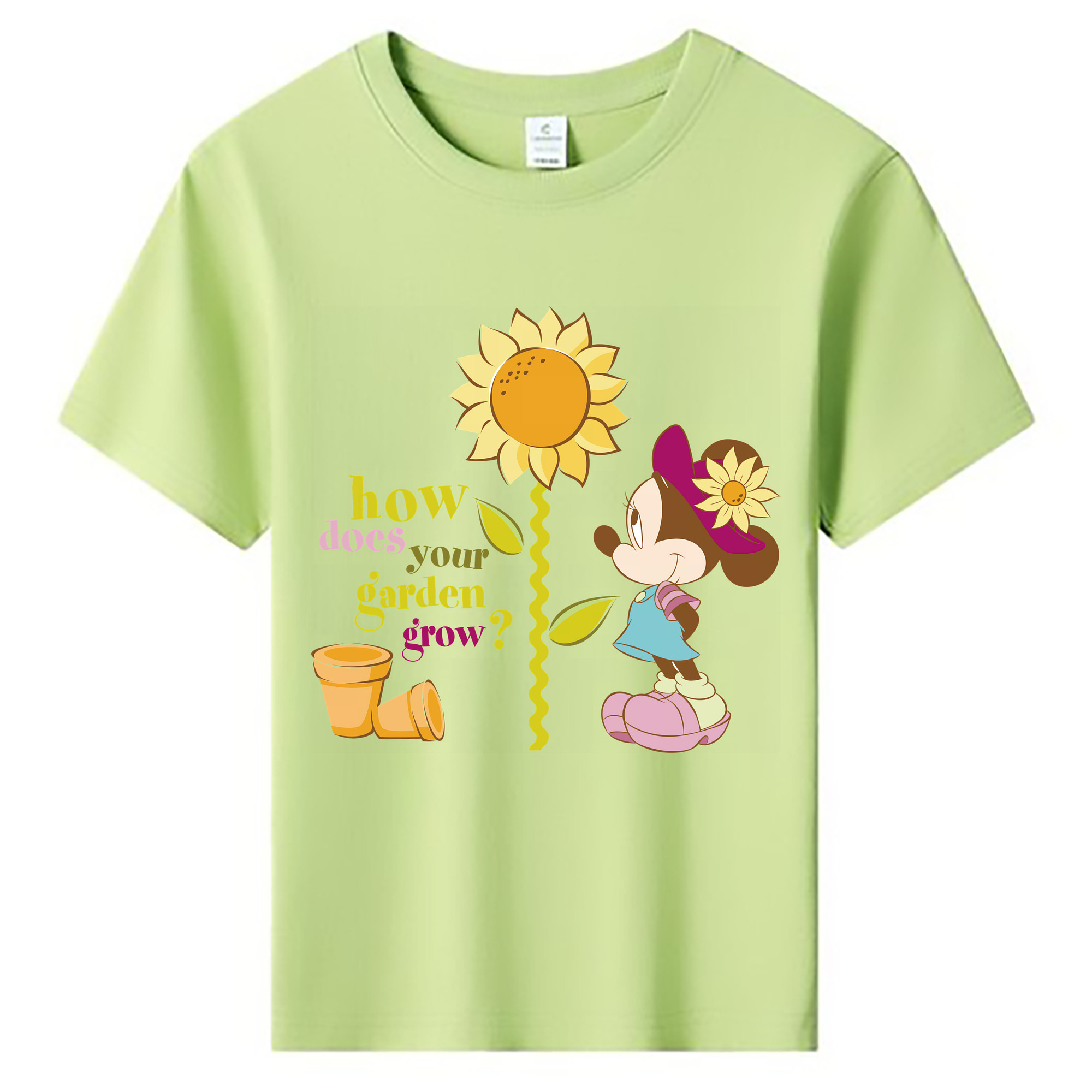 ミッキーマウス Mickey Mouse 綿100％キッズTシャツ（フロントプリント）